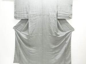 大正ロマン　錦紗小格子に花模様着物